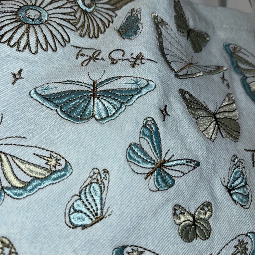 Never used Debut Butterfly Embroidered Taylor Swift Tote Bag - Picture 8 of 12
